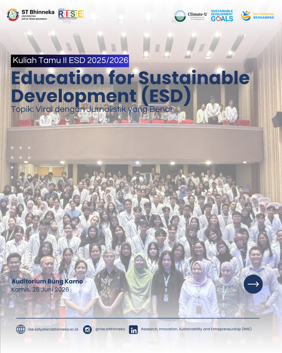 Kuliah Tamu II ESD Series 4 angkat tema Viral dengan Jurnalistik yang Benar