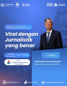 Kuliah Tamu Education for Sustainable Development (ESD) Series 4