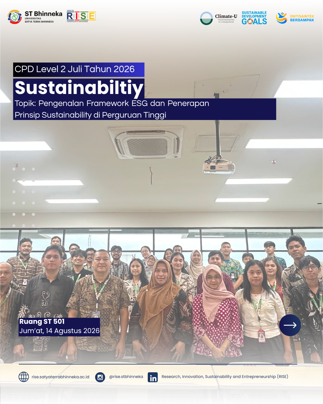 CPD Level 2 Agustus 2026 ST Bhinneka Kenalkan Framework ESG dan Penerapan Prinsip Sustainability di Perguruan Tinggi