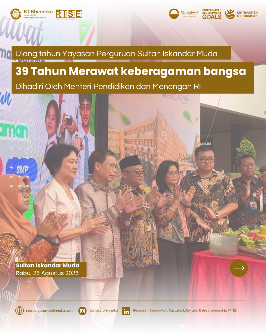 39 Tahun Yayasan Perguruan Sultan Iskandar Muda Merawat Keberagamaan Bangsa Melalui Pendidikan Untuk Semua
