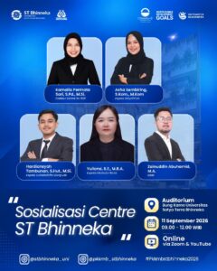 Sosialisasi dan Seminar Pengenalan Centre dan Education for Sustainable Development(ESD) di Universitas Satya Terra Bhinneka