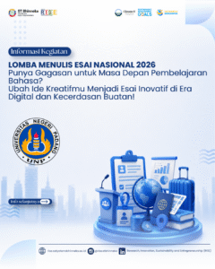 Lomba Menulis Esai Nasional 2026: Transformasi Pembelajaran Bahasa di Era Digital dan Kecerdasan Buatan