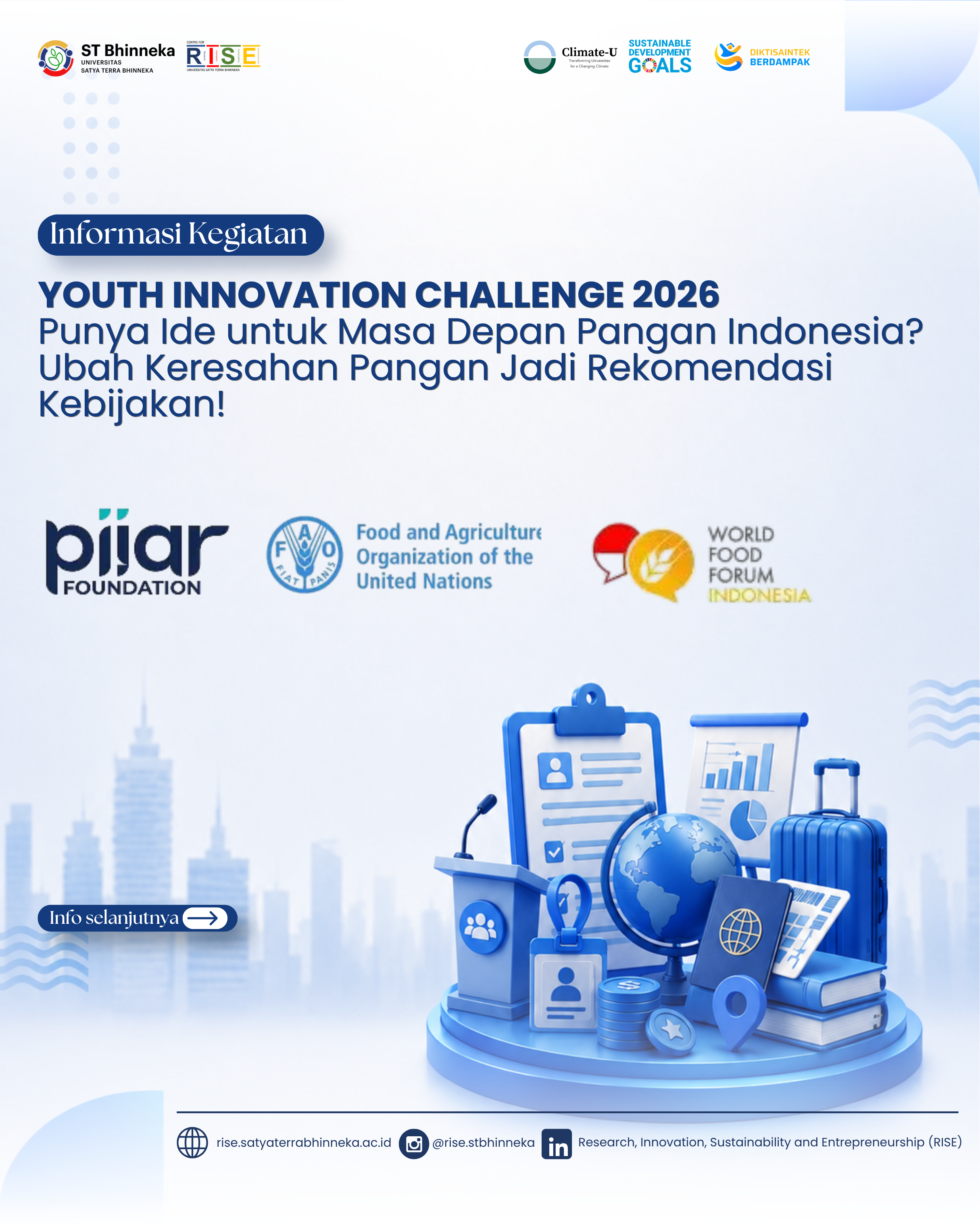 Youth Innovation Challenge 2026: Ubah Keresahan Pangan Jadi Rekomendasi Kebijakan!